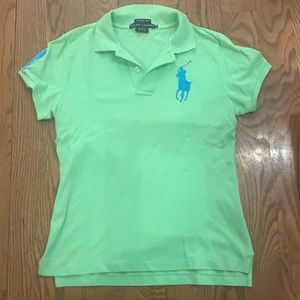Ralph Lauren - Lime Green Polo -  Women’s Medium - The Skinny Polo fit